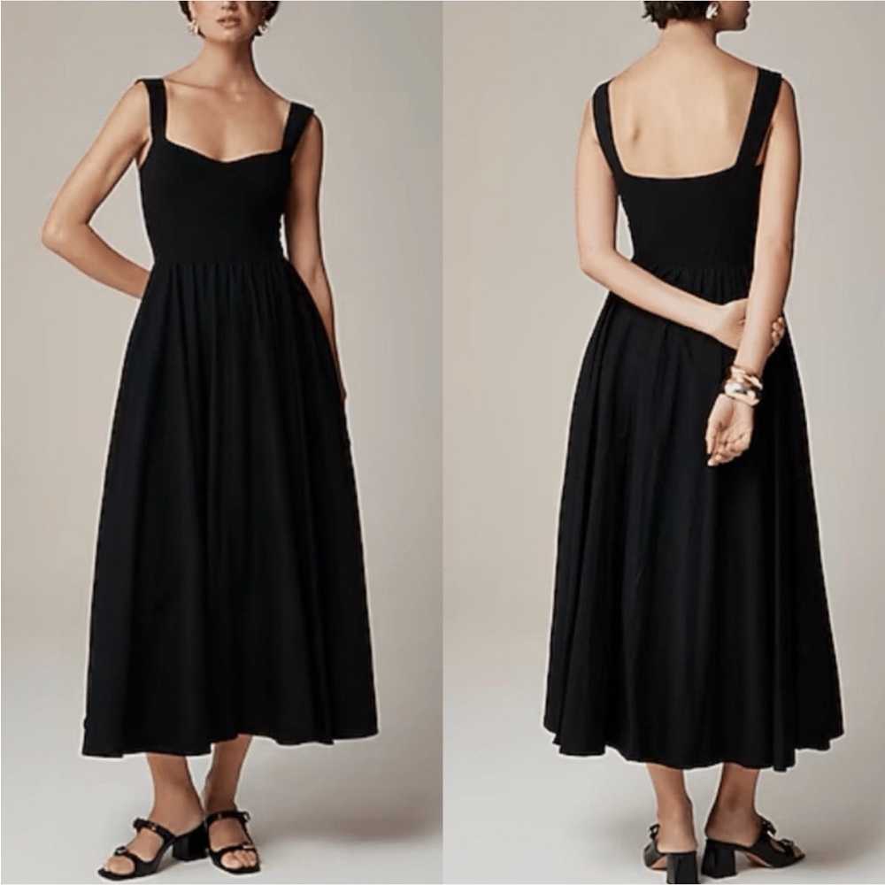 J.Crew Sweetheart tank dress with poplin skirt - NWT XXS